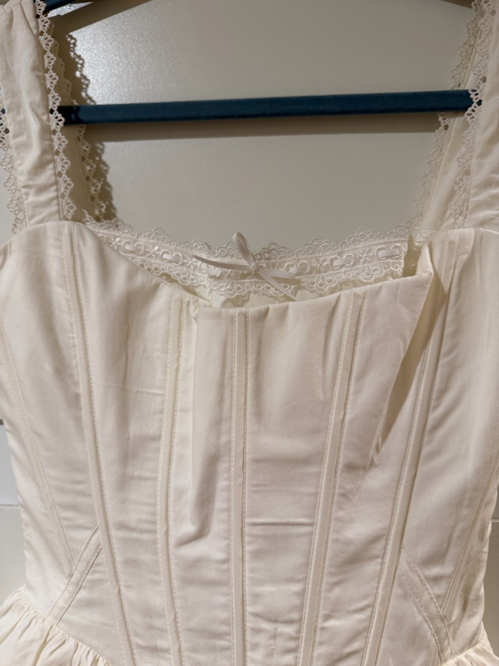 House of CB White Vintage-Style Mini Dress - Picture 4 of 12